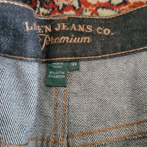 Lauren Jeans Co Size 14W Denim Jeans Never Worn - Picture 4 of 4